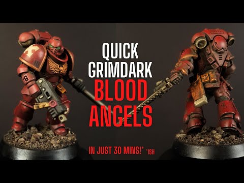 Видео: БЫСТРО и ЛЕГКО КРОВАВЫЕ АНГЕЛЫ - Скоростная покраска Космических десантников!