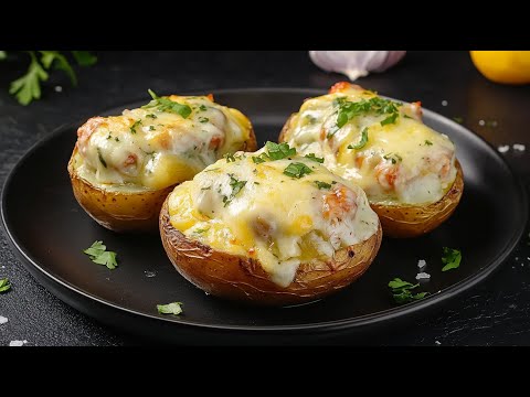 Видео: Фаршированный сыром картофель настолько вкусен, что вам захочется готовить его КАЖДЫЙ ДЕНЬ!
