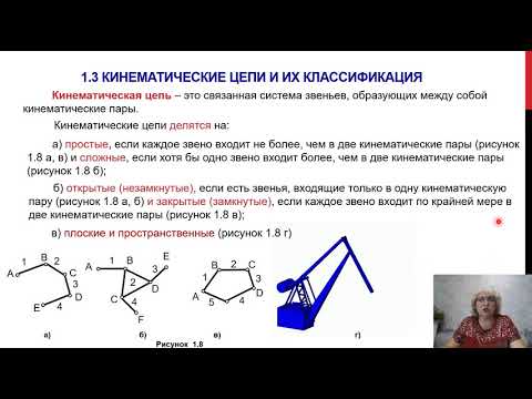 Видео: Теория механизмов и машин - (ТММ 1.3, 1.4). Основные понятия и определения.