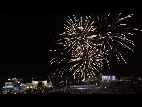Видео: Праздничный салют на 9 мая