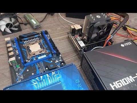 Видео: Подробная сборка Xeon 2680 v4 huananzhi qd4 и сравнение с Core i5 12400F xeon 2680 vs 12400f