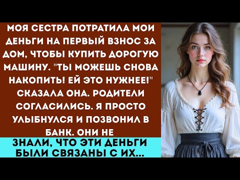 Видео: «Моя сестра потратила мои деньги на дом на машину — а родители встали на её сторону.»