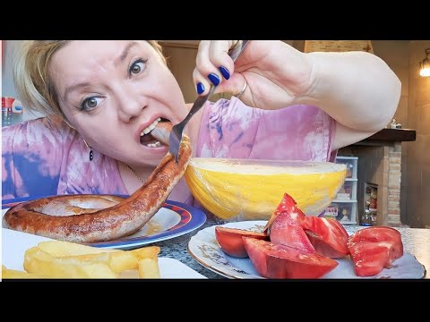 Видео: МУКБАНГ 🍽 СЛАБОНЕРВНЫМ ПРОШУ УДАЛИТЬСЯ/ХОЧУ СОСИСКИ С КАРТОШКОЙ MUKBANG 💥WEAK NERVE PLEASE REMOVE/