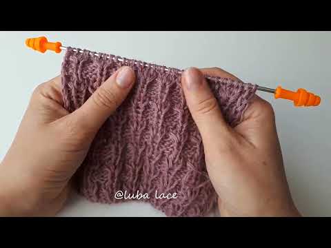 Видео: 😍ИНТЕРЕСНЫЙ Узор для шапки  Вязаная шапка