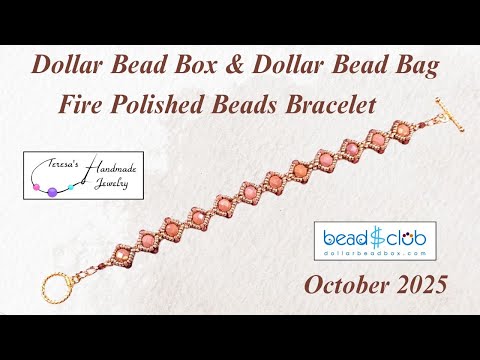 Видео: Браслет из огнеполированных бусин | Долларовая шкатулка и долларовый мешочек для бусин | Октябрь ...