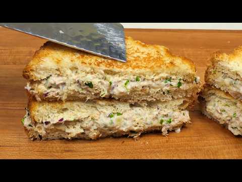 Видео: Жареный тунец Melt! У вас есть дома консервированный тунец и хлеб ❓