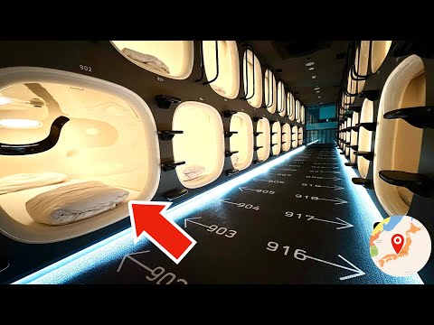 Видео: Капсульный отель в Японии с отличным соотношением цены и качества 😴 Nine Hours Nagoya