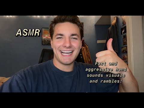 Видео: ASMR | Быстрые и агрессивные звуки рук, визуальные эффекты и болтовня