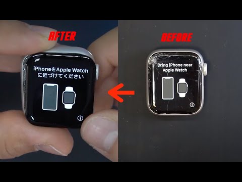 Видео: Ремонт треснувшего стекла Apple Watch серии 4 40 мм (замена только стекла)