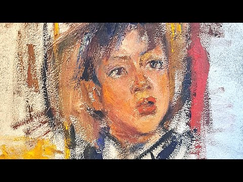 Видео: Техника живописи Фешина. Грунт и палитра. 1-й сеанс. Копирую портрет