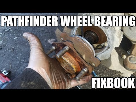 Видео: Замена подшипника ступицы переднего колеса Nissan Pathfinder 05-18 гг. "Как сделать"