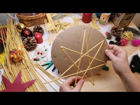 Видео: Плетение звёзды из бумажной лозы