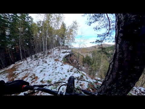 Видео: Тропа "Чайная". Спуск от разгонки Велопарка "Белка в колесе" по хребту к ручью Татарский.