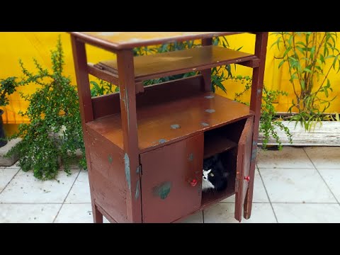 Видео: Реставрация старого дисплея/тумбы под телевизор