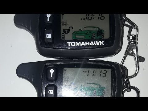 Видео: Сигналка Томагавк, прописываем два брелка, в двух вариантах.