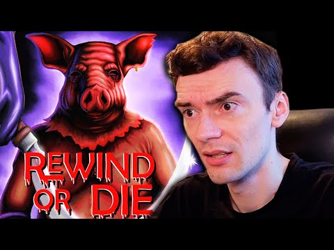 Видео: Маньяк в маске свиньи преследует Рекви // Rewind Or Die