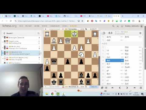 Видео: Європейська шахова Ліга Чемпіонів 2025. Огляд 1 туру. European Chess Club Cup 2025 