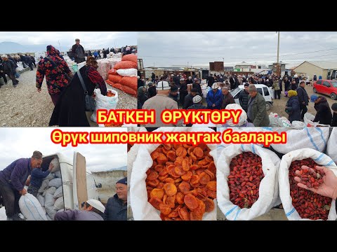 Видео: Өрүк, алма как, жаңгак,баалары. Кадамжай району Халмион Базары.