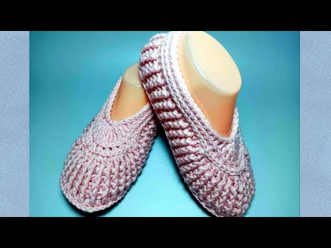 Видео: Модные следки. Crochet slippers.