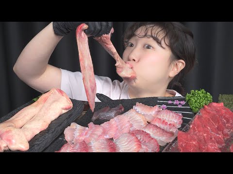 Видео: Печень ската, сашими из ската, носовой хрящ ската и корейский тартар из говядины