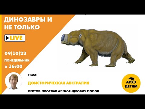 Видео: Занятие "Доисторическая Австралия" кружка "Динозавры и не только" с Ярославом Поповым