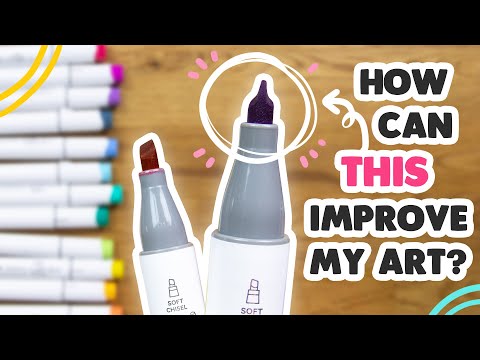 Видео: Я не знал, что мне это нужно? - Тестирование маркеров Ohuhu Soft Chisel