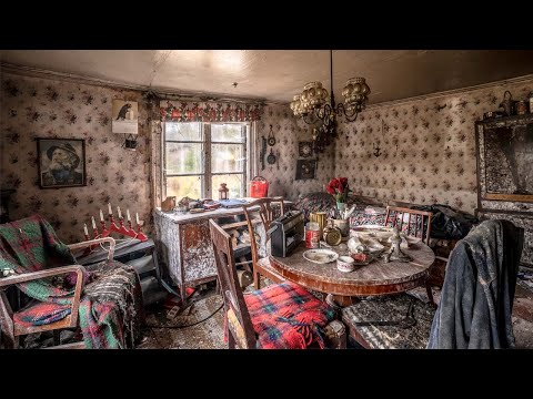 Видео: Заброшенный коттедж в глуши в лесах Швеции.