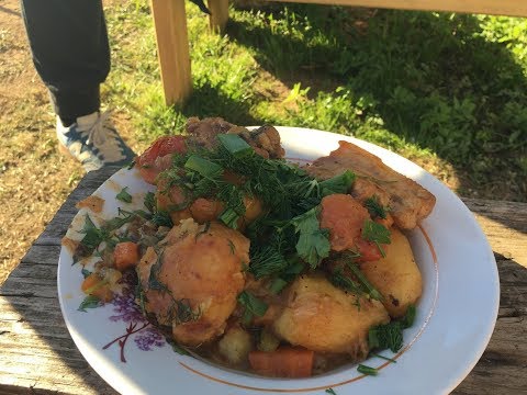 Видео: Готовим на свежем воздухе ) Саня, Рома, Миша, Калян )