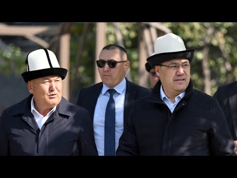 Видео: Садыр Жапаров Ош шаарында жаңы паркты ачты