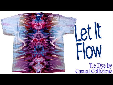 Видео: Tie Dye: Let It Flow [Ледяной краситель/Гравитационный краситель/Вертикальный краситель]