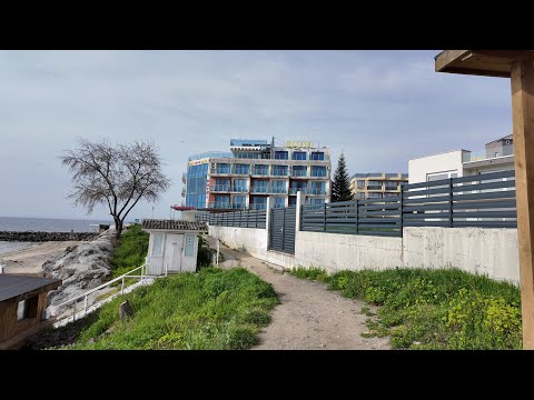 Видео: Утренняя прогулка по берегу Чёрного моря с.Равда, Болгария /Ravda, Bulgaria