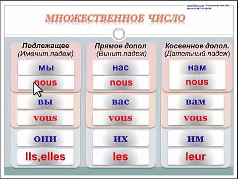 Видео: Французские местоимения. Личные приглагольные (безударные) местоимения_Множественное число. Ч.2