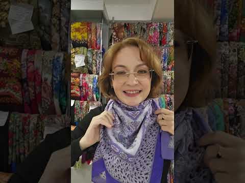 Видео: Павловопосадские платки✨️Часовой обзор Шёлк🎊 СКИДКИ👍