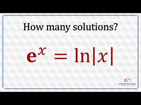 Видео: e^x = ln | x | Сколько решений?