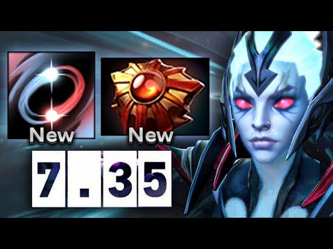 Видео: Новая Венга с барьерами в патче 7.35! - Vengeful Spirit 7.35 DOTA 2