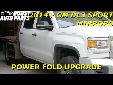 Видео: Модернизация зеркала DL8 Small Mirror до зеркала DL3 Power Fold Sport Style (2014 - 2019 Silverad...