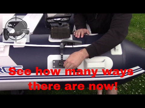 Видео: Множество способов установки эхолота на надувную лодку