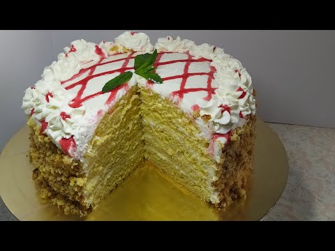 Видео: Торт на сгущёнке! Быстро и очень вкусно 😋