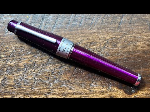 Видео: Перьевая ручка Duke Charlie Chaplin с необычным пером fude