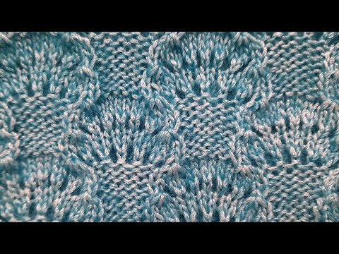Видео: АЖУРНЫЙ УЗОР "РАКУШКИ" СПИЦАМИ