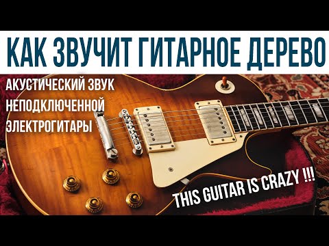 Видео: КАК звучит ГИТАРНОЕ ДЕРЕВО (НЕ ПОДКЛЮЧЕННАЯ ЭЛЕКТРОГИТАРА)