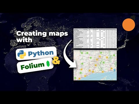 Видео: Картографирование с помощью Python и Folium — создание карт из необработанных данных CSV/JSON