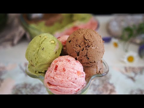 Видео: ПОТРЯСАЮЩЕЕ МОРОЖЕНОЕ "ТРИ ВКУСА" рецепт | МОРОЖЕНОЕ С КЛУБНИКОЙ, ФИСТАШКОЙ И ШОКОЛАДОМ  рецепт