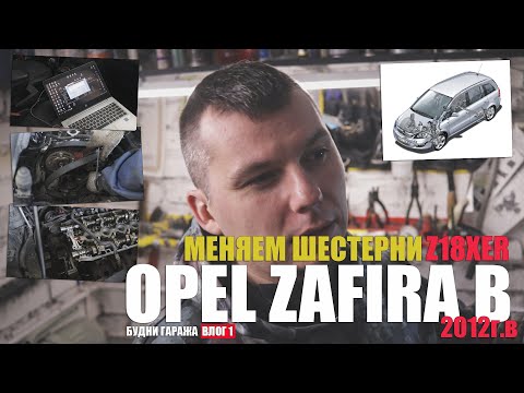 Видео: Замена шестерней Zafira B z18xer 2012 г.в (будни гаража - влог 1)