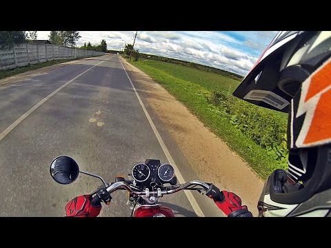 Видео: Покатушка на Irbis Virago (Альфа) на работу