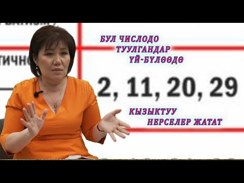 Видео: СЮЦАЙ 2 ЧИСЛО ҮЙ БҮЛӨӨ БАКТЫСЫ. 2,11,20, 29да ТУУЛГАНДАРГА ӨТӨ КЫЗЫК! Сөзсүз көргүлө!