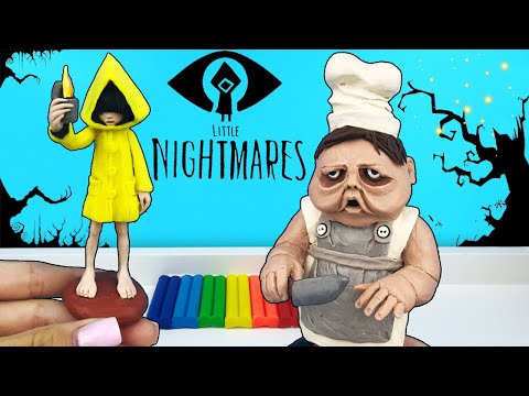 Видео: Повар и Шестая из игры Маленькие Кошмары (Little Nightmares) | Лепим фигурки из пластилина