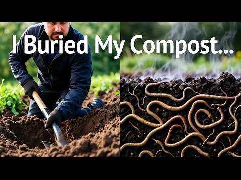 Видео: Я закопал компост вместо того, чтобы перевернуть его. Вот что получилось