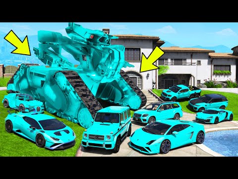 Видео: УГНАЛ КУЧУ БРИЛЛИАНТОВЫХ ЧИТ ТАЧЕК И РОБОТА ЗА 180 СЕКУНД! БИТВА ВОРОВ В ГТА 5!