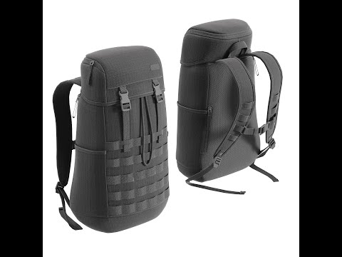 Видео: 3ds max Моделирование Рюкзака modeling bag full tutorial урок моделирование